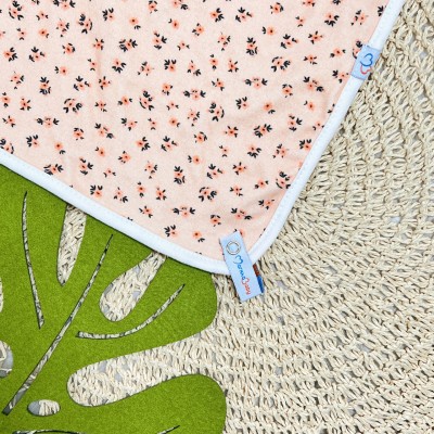Naninha Enxoval - Gatinha com Mini Flores - Rose e Rosa